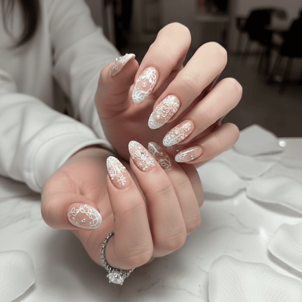 Wedding & Bridal nail art design